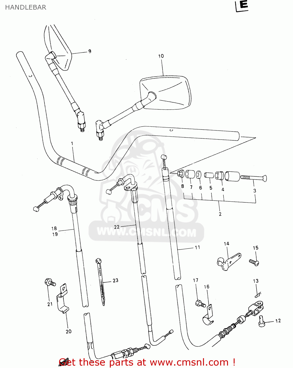 HANDLEBAR GZ250 2000 (Y) (E01)