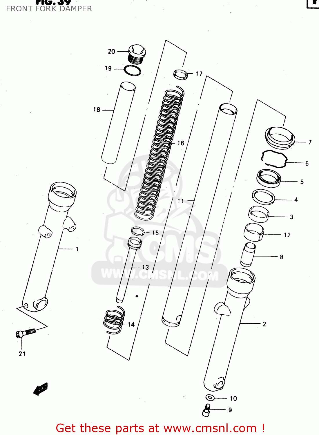 FRONT FORK DAMPER GZ250 2000 (Y) (E01)