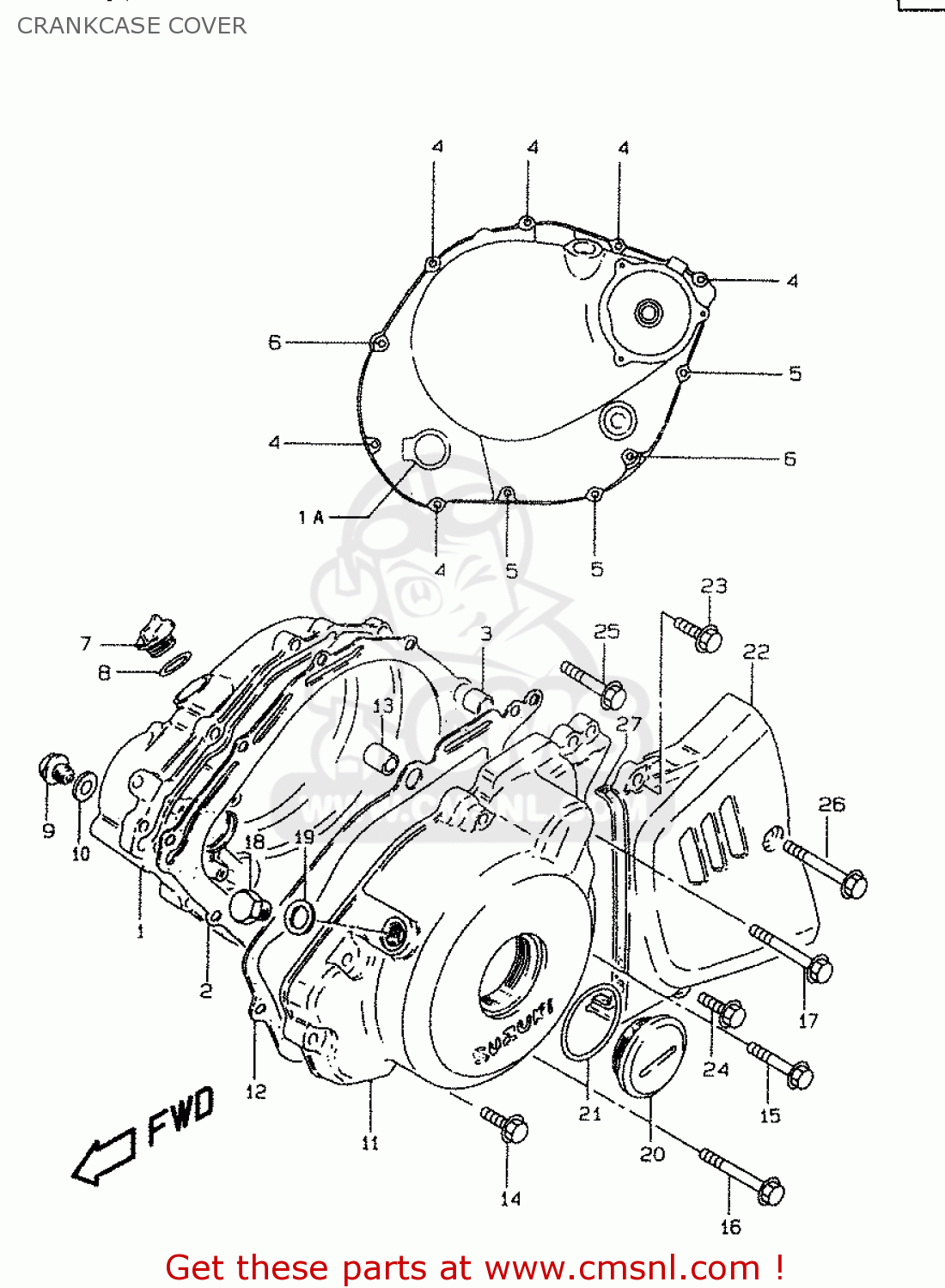 CRANKCASE COVER GZ250 2000 (Y) (E01)