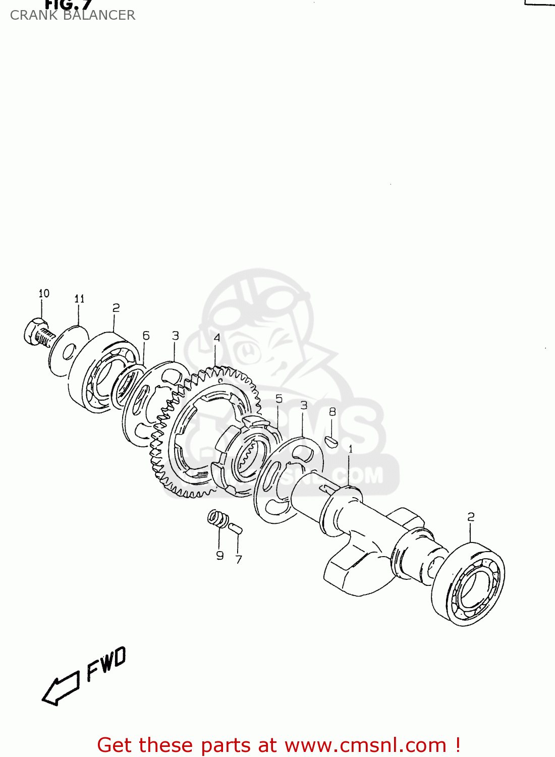 CRANK BALANCER GZ250 2000 (Y) (E01)