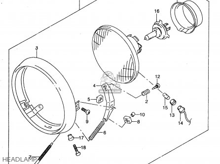 HEADLAMP - GZ250 2000 (Y) (E01)