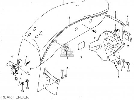 REAR FENDER - GZ250 2000 (Y) (E01)
