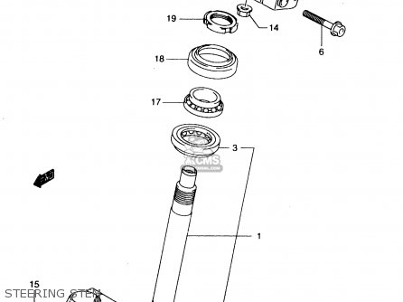 STEERING STEM - GZ250 2000 (Y) (E01)