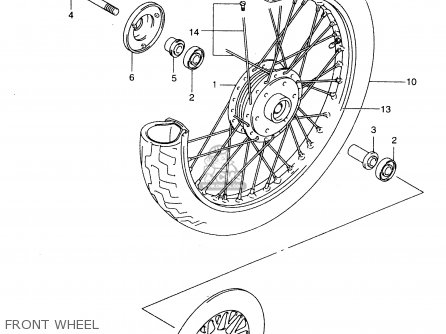 FRONT WHEEL - GZ250 2000 (Y) (E01)