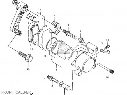 FRONT CALIPER - GZ250 2000 (Y) (E01)
