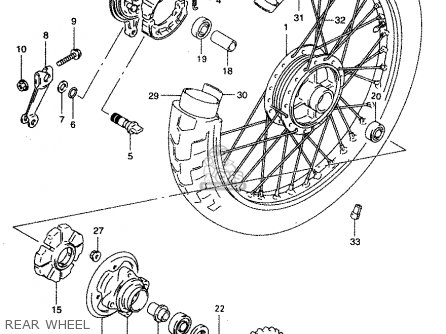 REAR WHEEL - GZ250 2000 (Y) (E01)