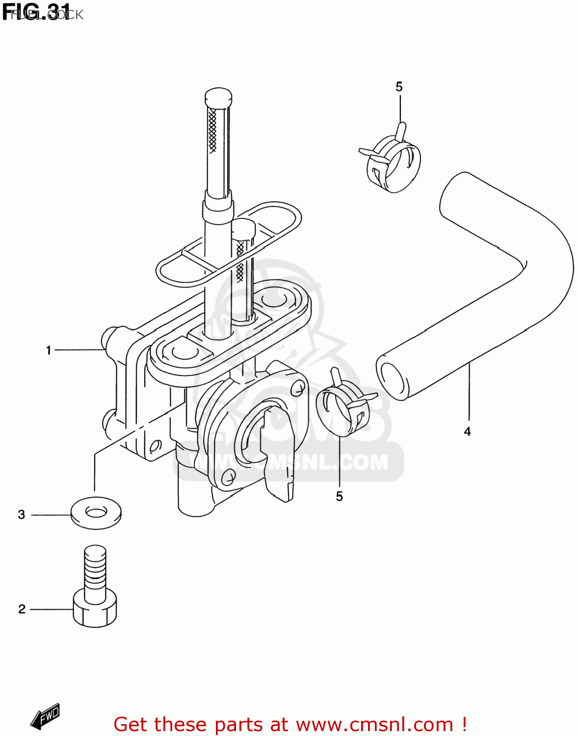 FUEL COCK GZ250 MARAUDER 1999 (X) USA (E03)