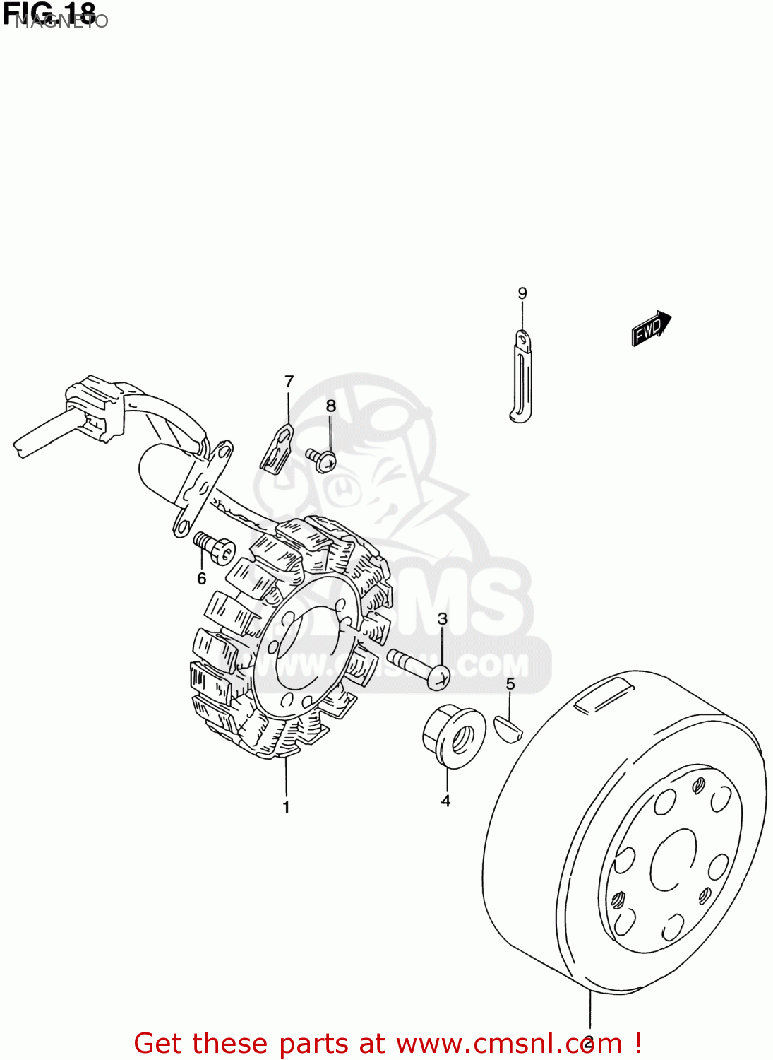 MAGNETO GZ250 MARAUDER 1999 (X) USA (E03)