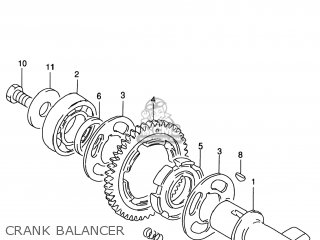 CRANK BALANCER - GZ250 MARAUDER 1999 (X) USA (E03)