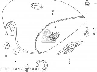 FUEL TANK (MODEL X) - GZ250 MARAUDER 1999 (X) USA (E03)