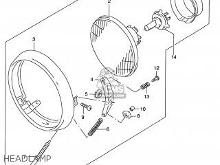 HEADLAMP - GZ250 MARAUDER 1999 (X) USA (E03)