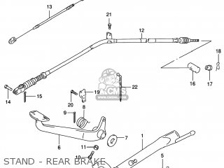 STAND - REAR BRAKE - GZ250 MARAUDER 1999 (X) USA (E03)