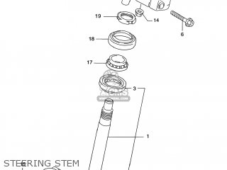 STEERING STEM - GZ250 MARAUDER 1999 (X) USA (E03)