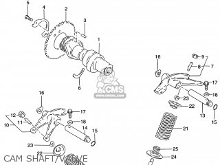CAM SHAFT/VALVE - GZ250 MARAUDER 2000 (Y) USA (E03)