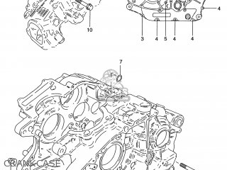 CRANKCASE - GZ250 MARAUDER 2000 (Y) USA (E03)