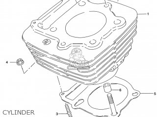CYLINDER - GZ250 MARAUDER 2000 (Y) USA (E03)