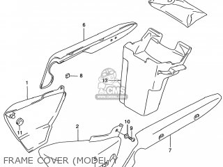 FRAME COVER (MODEL Y - GZ250 MARAUDER 2000 (Y) USA (E03)