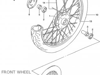FRONT WHEEL - GZ250 MARAUDER 2000 (Y) USA (E03)