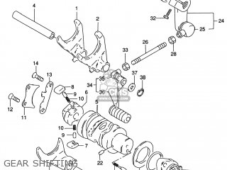 GEAR SHIFTING - GZ250 MARAUDER 2000 (Y) USA (E03)