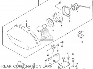 REAR COMBINATION LAMP - GZ250 MARAUDER 2000 (Y) USA (E03)