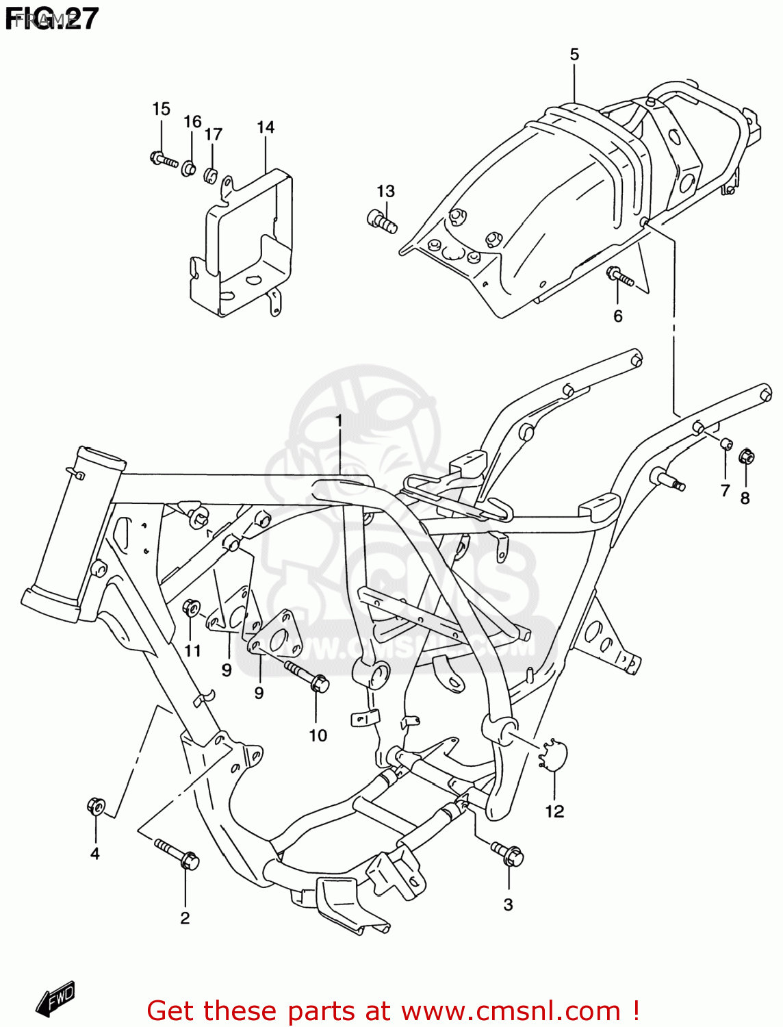 FRAME GZ250 MARAUDER 2001 (K1) USA (E03)