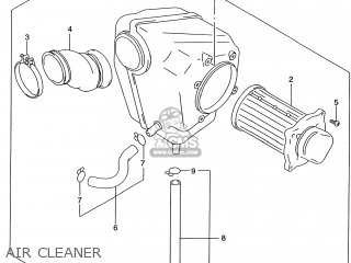 AIR CLEANER - GZ250 MARAUDER 2001 (K1) USA (E03)