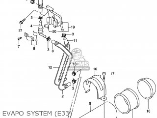 EVAPO SYSTEM (E33) - GZ250 MARAUDER 2001 (K1) USA (E03)