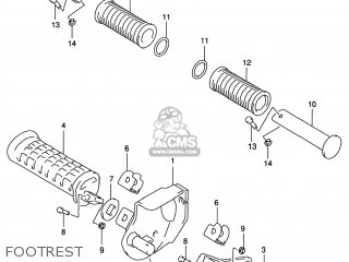 FOOTREST - GZ250 MARAUDER 2001 (K1) USA (E03)