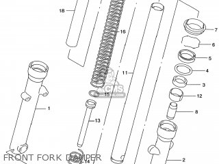 FRONT FORK DAMPER - GZ250 MARAUDER 2001 (K1) USA (E03)
