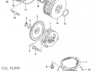 OIL PUMP - GZ250 MARAUDER 2001 (K1) USA (E03)
