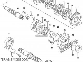 TRANSMISSION - GZ250 MARAUDER 2001 (K1) USA (E03)
