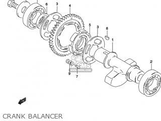 CRANK BALANCER - GZ250 MARAUDER 2002 (K2) USA (E03)