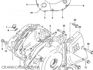CRANKCASE COVER - GZ250 MARAUDER 2002 (K2) USA (E03)