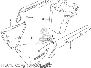 FRAME COVER (MODEL K2) - GZ250 MARAUDER 2002 (K2) USA (E03)