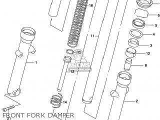 FRONT FORK DAMPER - GZ250 MARAUDER 2002 (K2) USA (E03)
