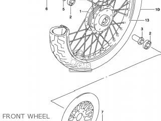 FRONT WHEEL - GZ250 MARAUDER 2002 (K2) USA (E03)
