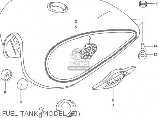 FUEL TANK (MODEL K3) - GZ250 MARAUDER 2002 (K2) USA (E03)