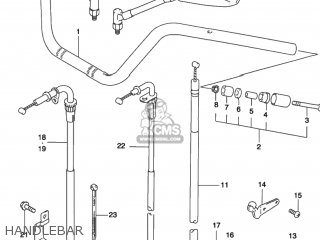 HANDLEBAR - GZ250 MARAUDER 2002 (K2) USA (E03)