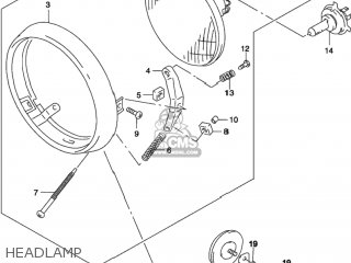 HEADLAMP - GZ250 MARAUDER 2002 (K2) USA (E03)