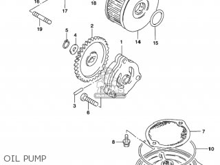 OIL PUMP - GZ250 MARAUDER 2002 (K2) USA (E03)