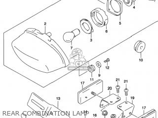 REAR COMBINATION LAMP - GZ250 MARAUDER 2002 (K2) USA (E03)