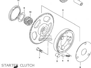 STARTER CLUTCH - GZ250 MARAUDER 2002 (K2) USA (E03)