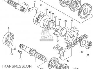 TRANSMISSION - GZ250 MARAUDER 2002 (K2) USA (E03)