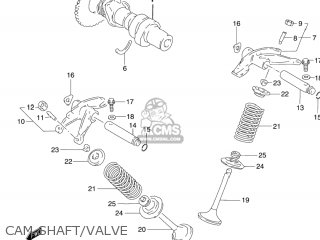CAM SHAFT/VALVE - GZ250 MARAUDER 2003 (K3) USA (E03)