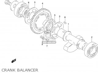 CRANK BALANCER - GZ250 MARAUDER 2003 (K3) USA (E03)