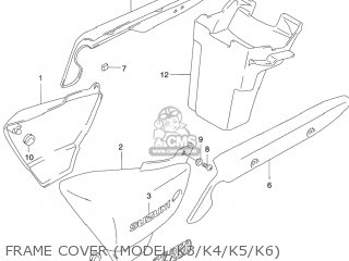 FRAME COVER (MODEL K3/K4/K5/K6) - GZ250 MARAUDER 2004 (K4) USA (E03)
