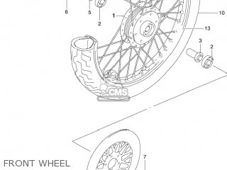 FRONT WHEEL - GZ250 MARAUDER 2004 (K4) USA (E03)