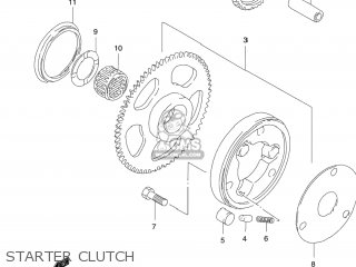STARTER CLUTCH - GZ250 MARAUDER 2004 (K4) USA (E03)