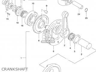 CRANKSHAFT - GZ250 MARAUDER 2005 (K5) USA (E03)