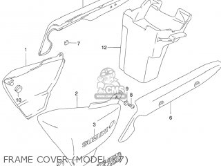 FRAME COVER (MODEL K7) - GZ250 MARAUDER 2005 (K5) USA (E03)